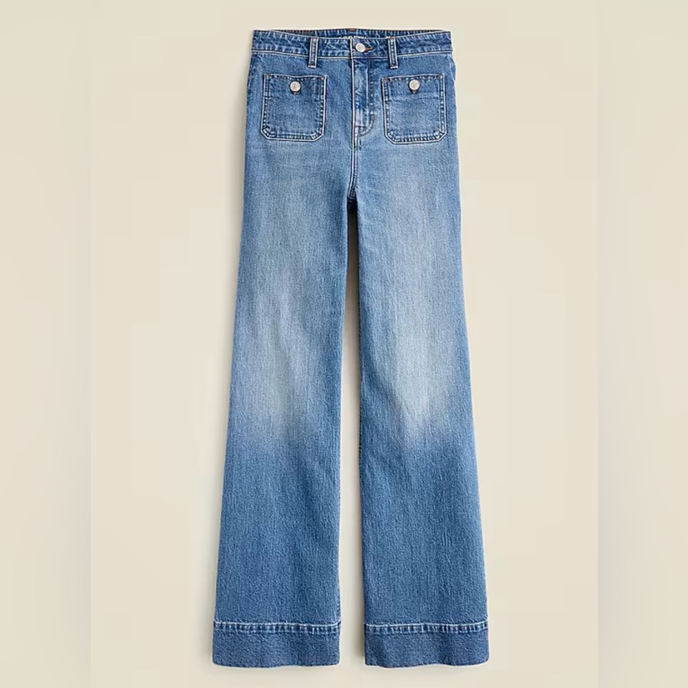 J. Crew Blue Flare & Wide Leg Jeans